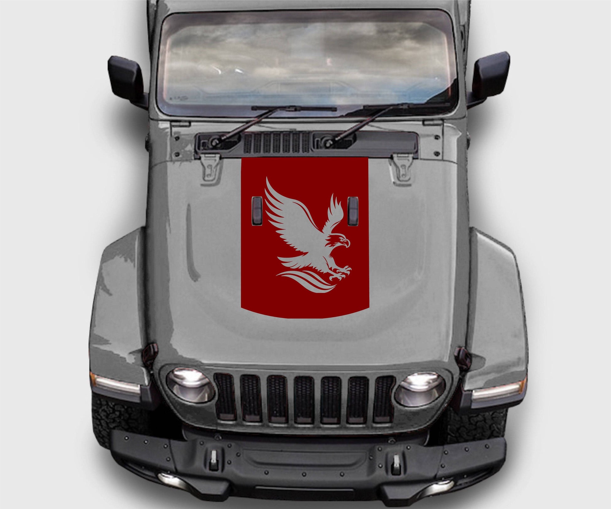 Jeep Wrangler JL Gladiator American Eagle Hood Decal Sticker