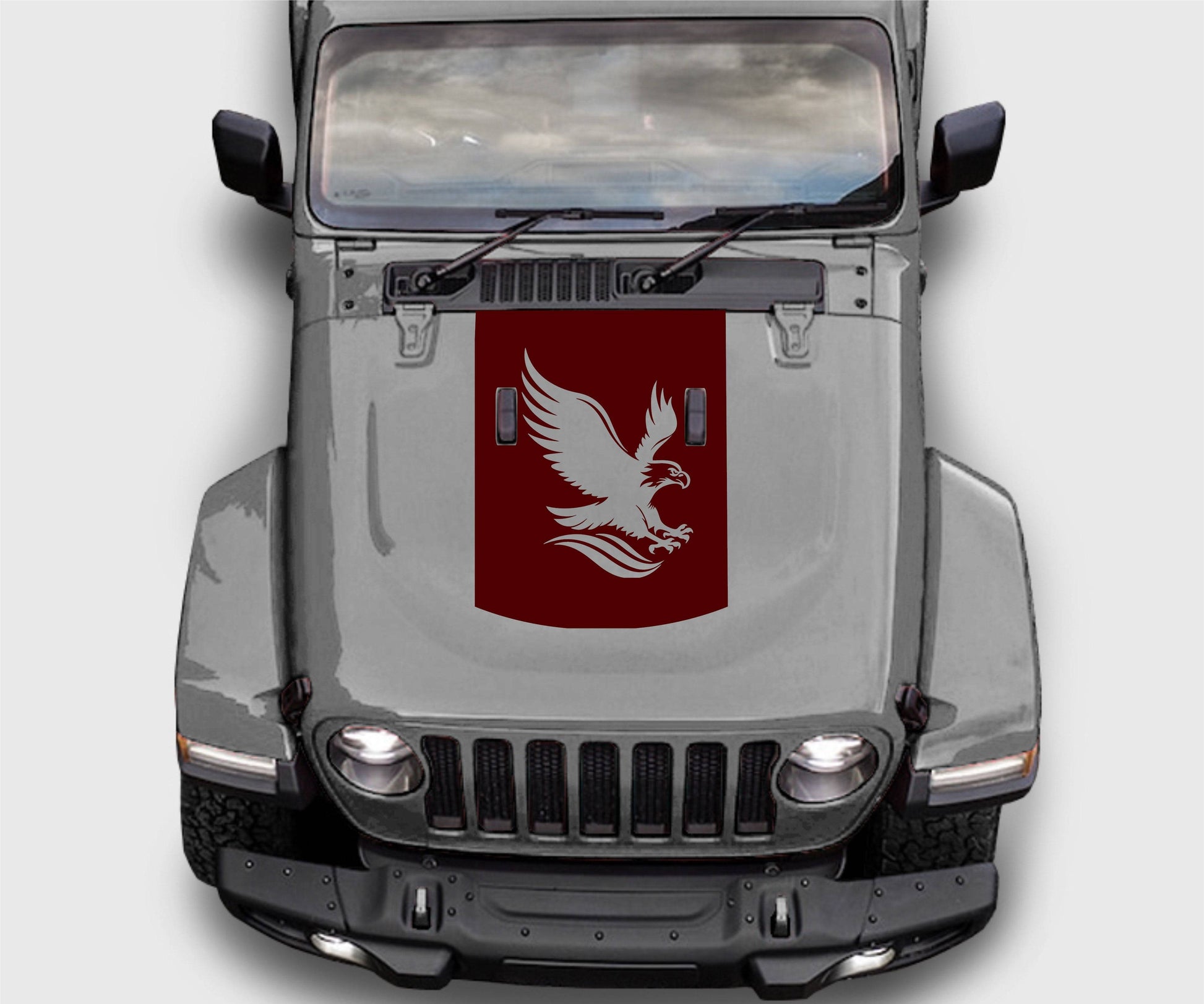 Jeep Wrangler JL Gladiator American Eagle Hood Decal Sticker