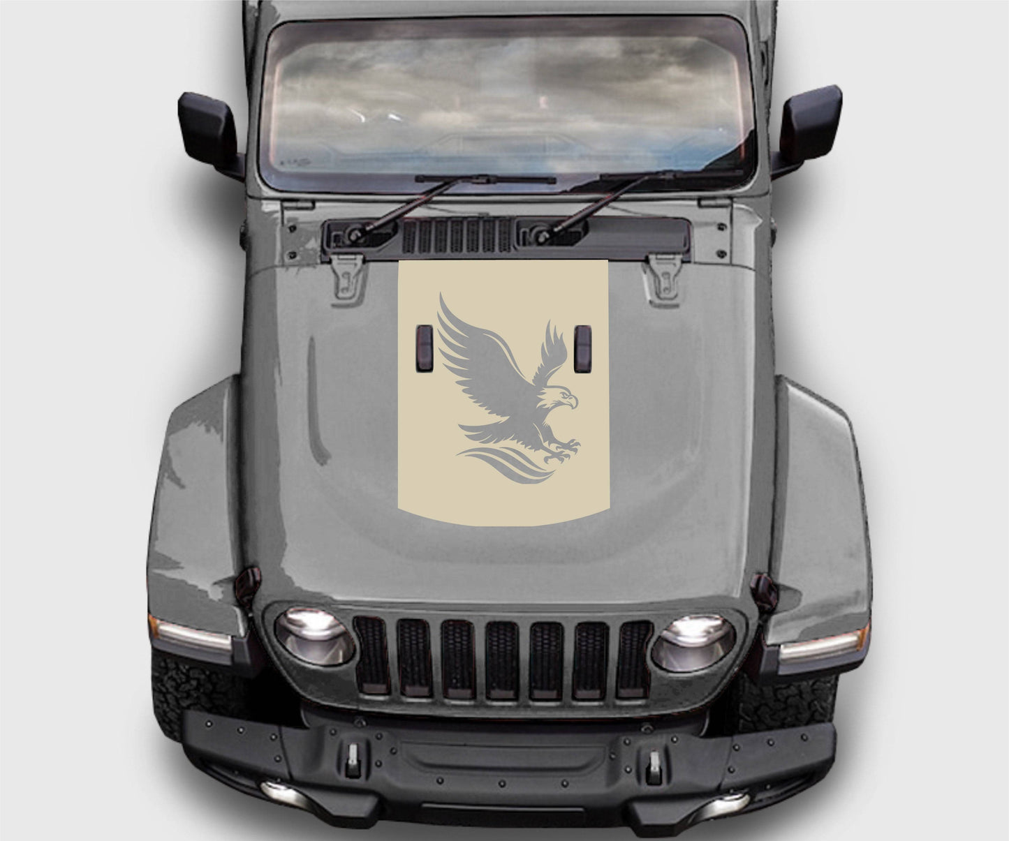 Jeep Wrangler JL Gladiator American Eagle Hood Decal Sticker