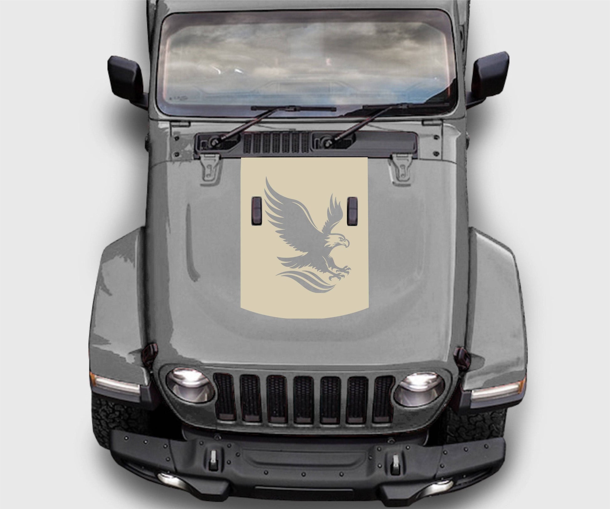 Jeep Wrangler JL Gladiator American Eagle Hood Decal Sticker