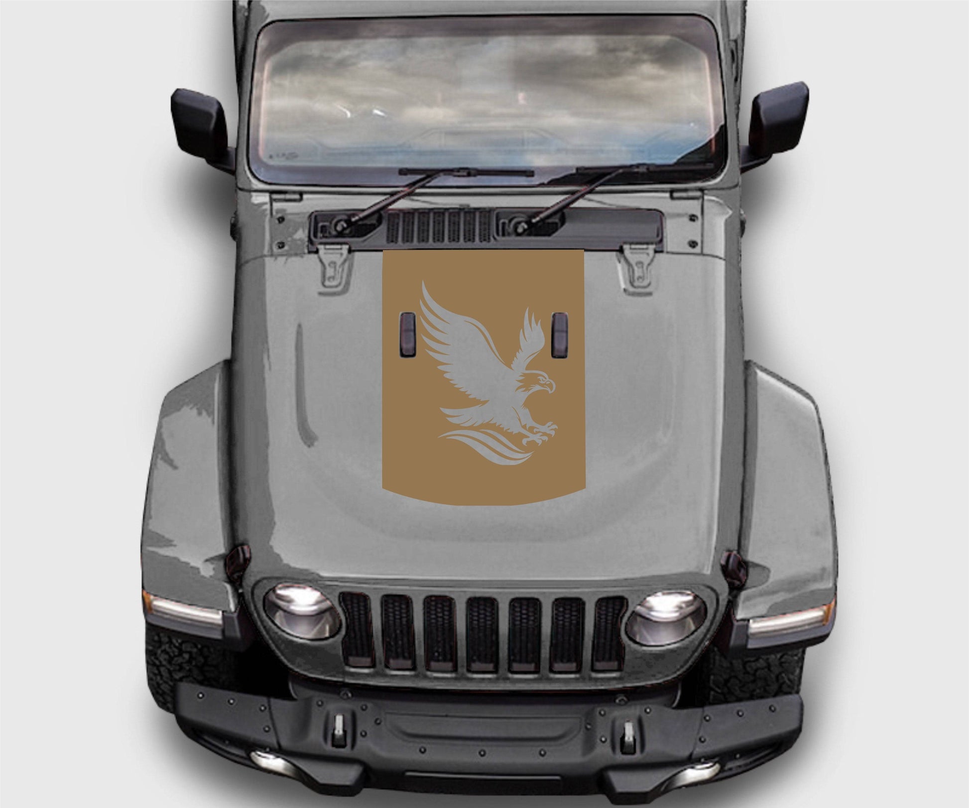 Jeep Wrangler JL Gladiator American Eagle Hood Decal Sticker