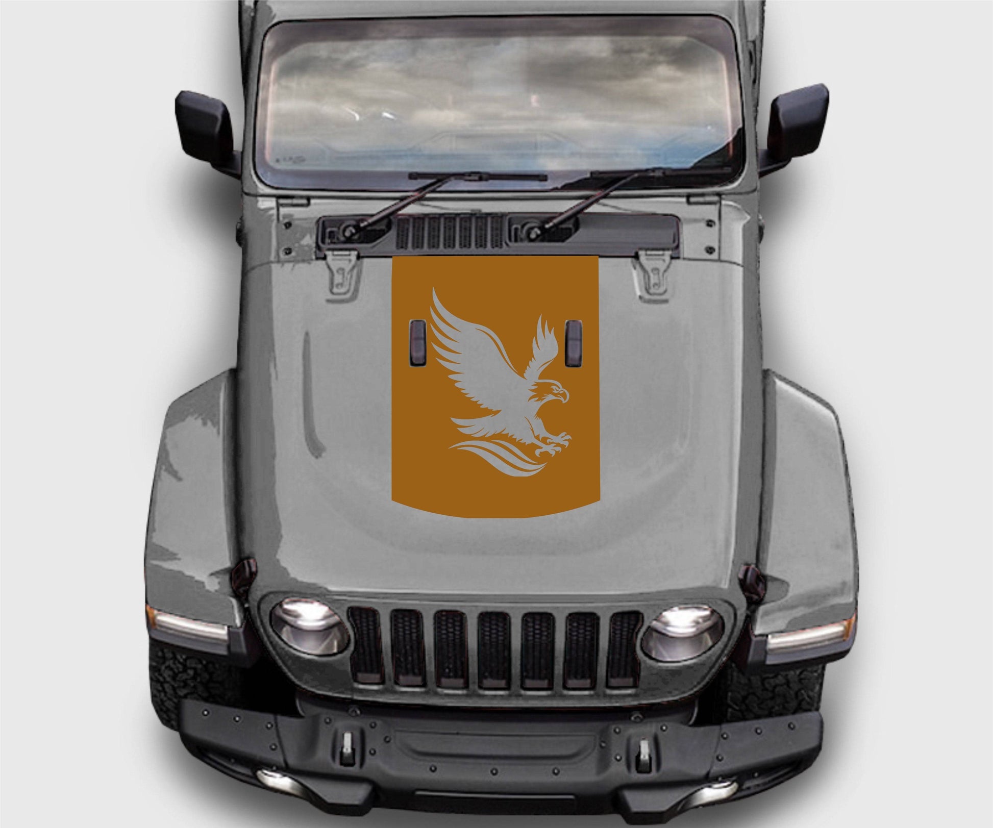 Jeep Wrangler JL Gladiator American Eagle Hood Decal Sticker