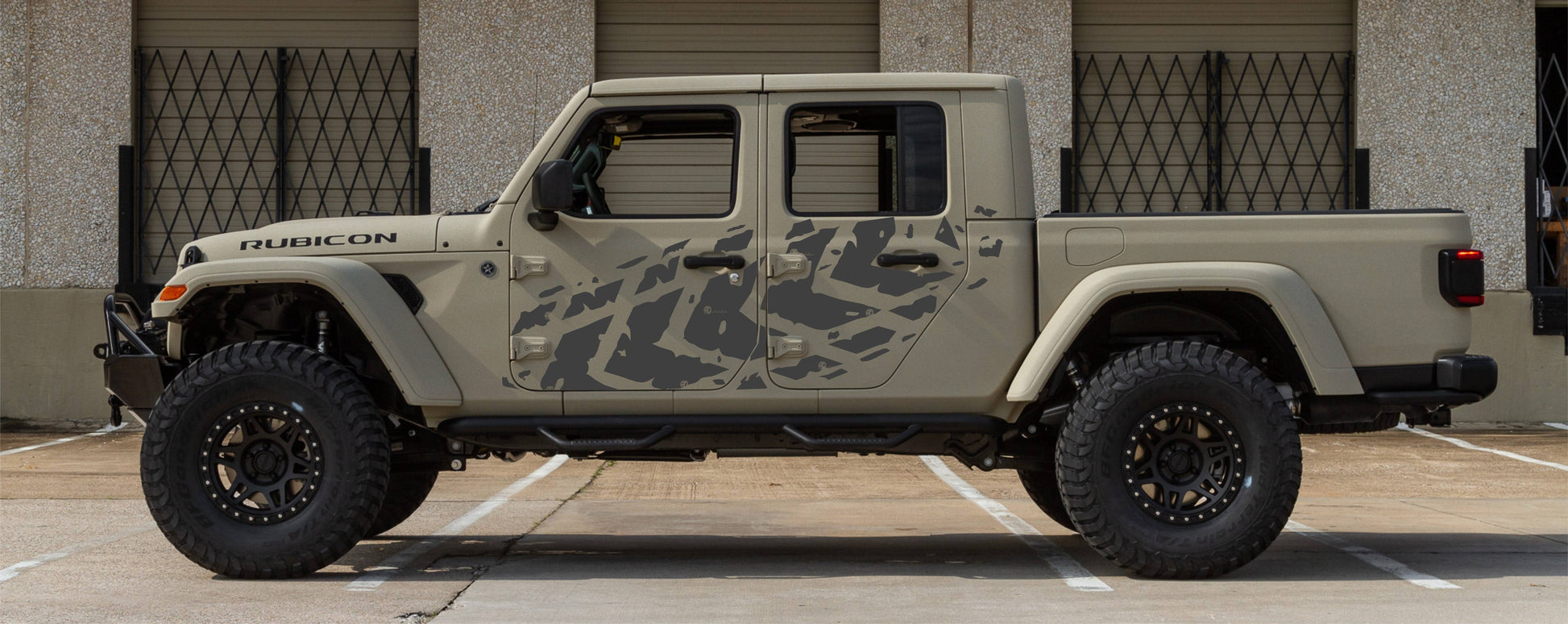 Set of Tire Tracks Decals Stickers For Jeep Gladiator Trucks