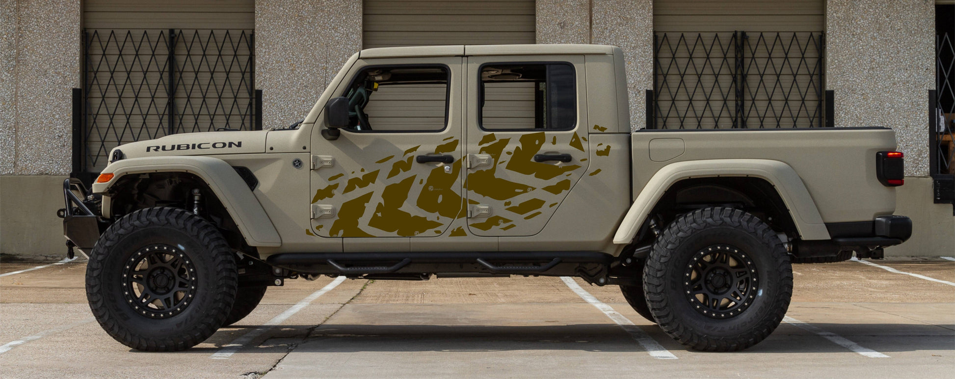 Set of Tire Tracks Decals Stickers For Jeep Gladiator Trucks