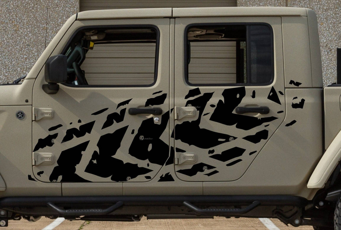 Set of Tire Tracks Decals Stickers For Jeep Gladiator Trucks