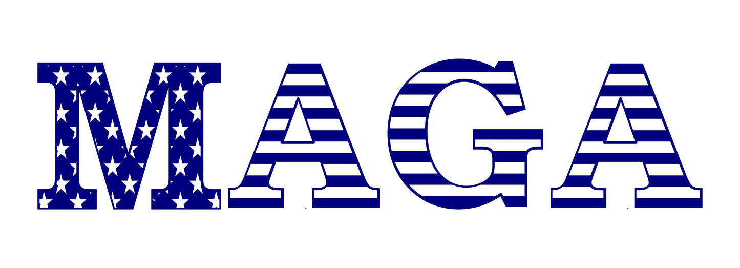 American Flag MAGA "Make America Great Again" Decal Sticker Patriotic Stickers Car Decals