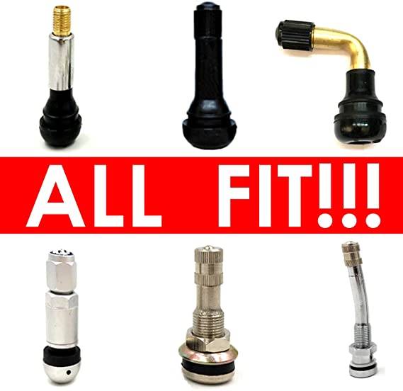 4pc. American Flag American Flag "Blue Lives Matter" Chrome Tire Valve Stem Caps Universal For Cars, SUVs, Bike, Bicycle, Trucks, Motorcycles