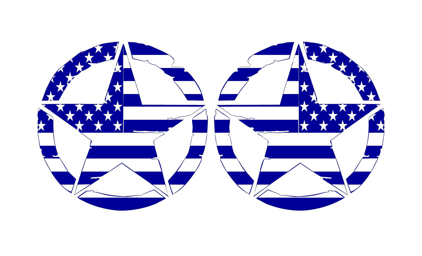 Copy of SET OF AMERICAN FLAG MILITARY STAR VINYL DECALS FOR CARS, JEEPS, TRUCKS, VANS, WINDOWS...