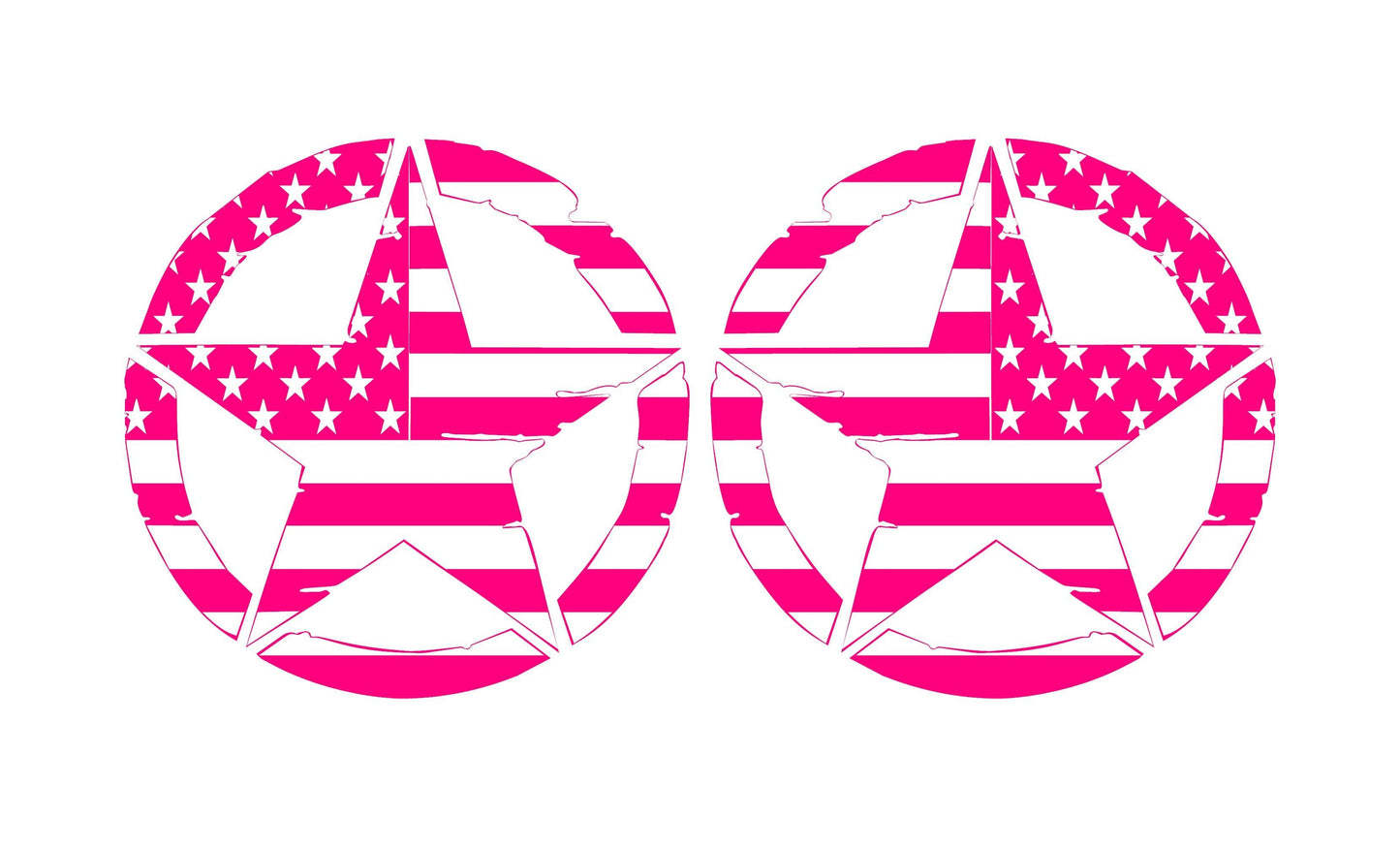 Copy of SET OF AMERICAN FLAG MILITARY STAR VINYL DECALS FOR CARS, JEEPS, TRUCKS, VANS, WINDOWS...