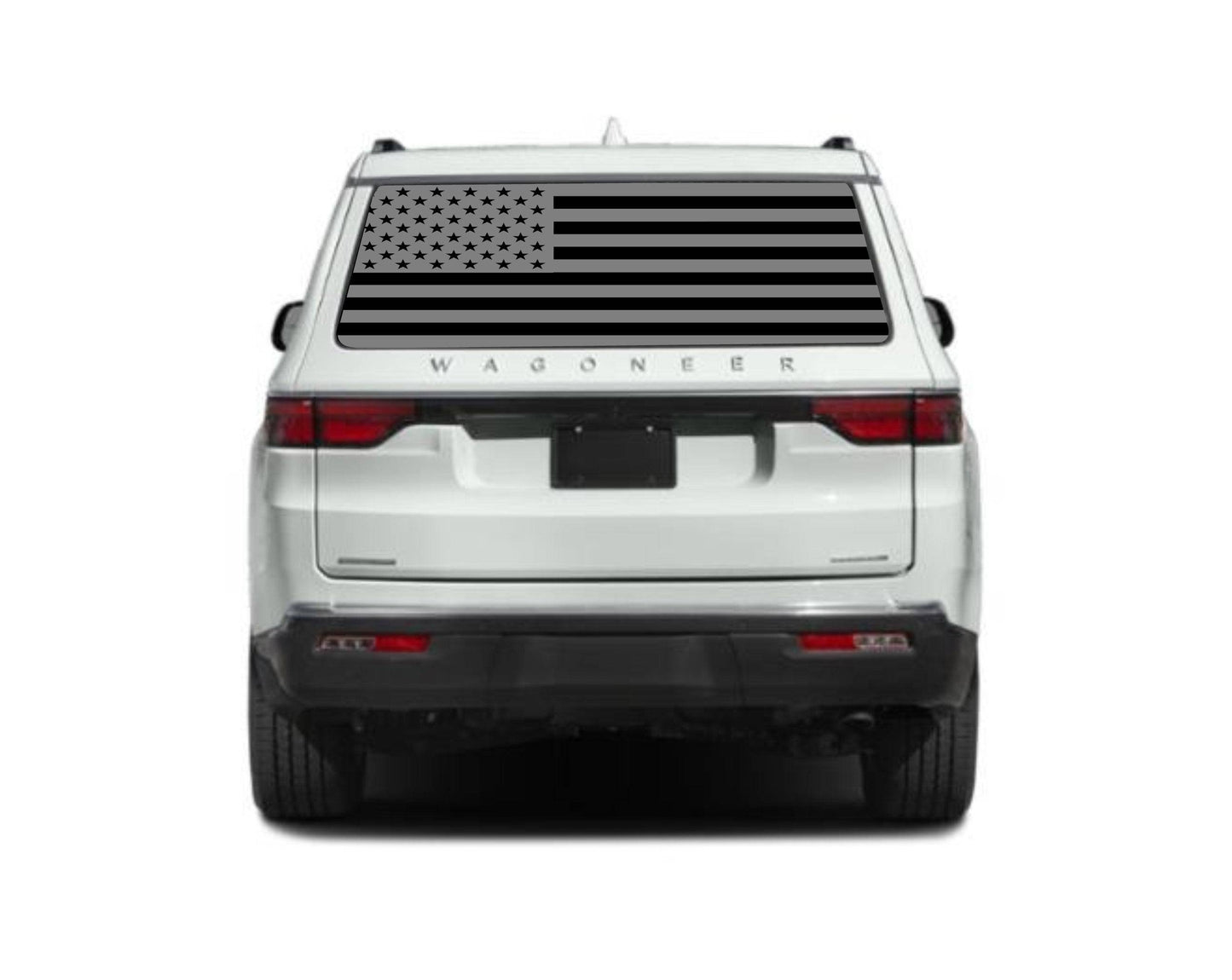 American Flag Vinyl Decal for Jeep Wagoneer's Rear Window