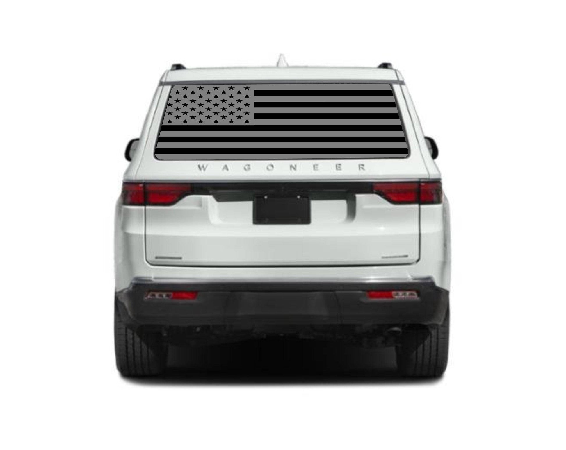 American Flag Vinyl Decal for Jeep Wagoneer's Rear Window