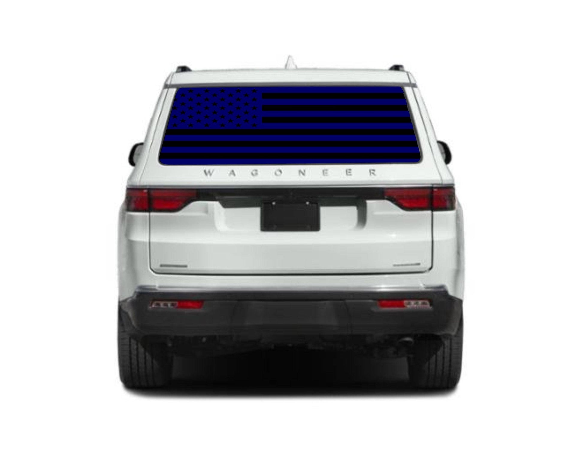 American Flag Vinyl Decal for Jeep Wagoneer's Rear Window