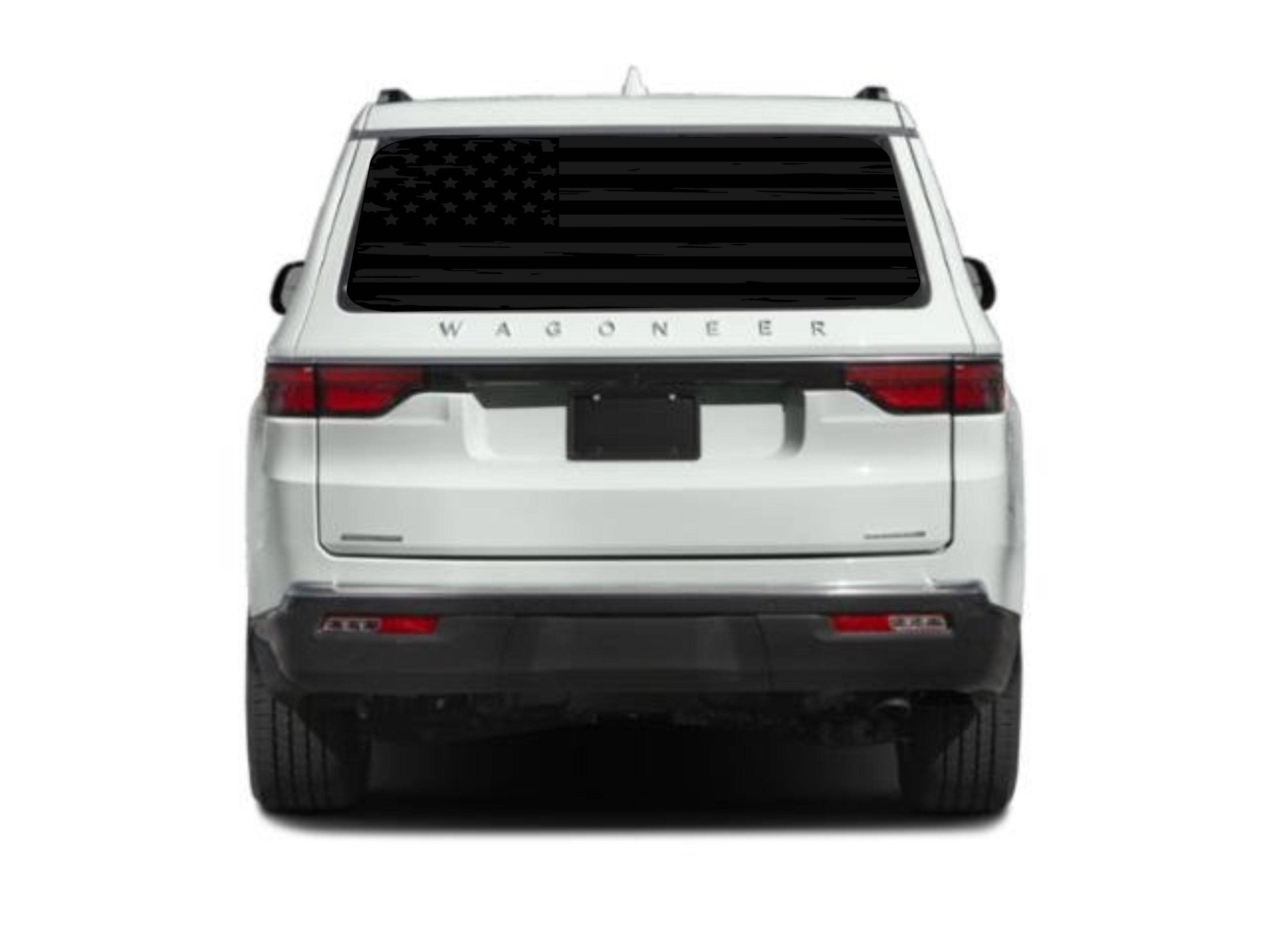 American Flag Vinyl Decal for Jeep Wagoneer's Rear Window