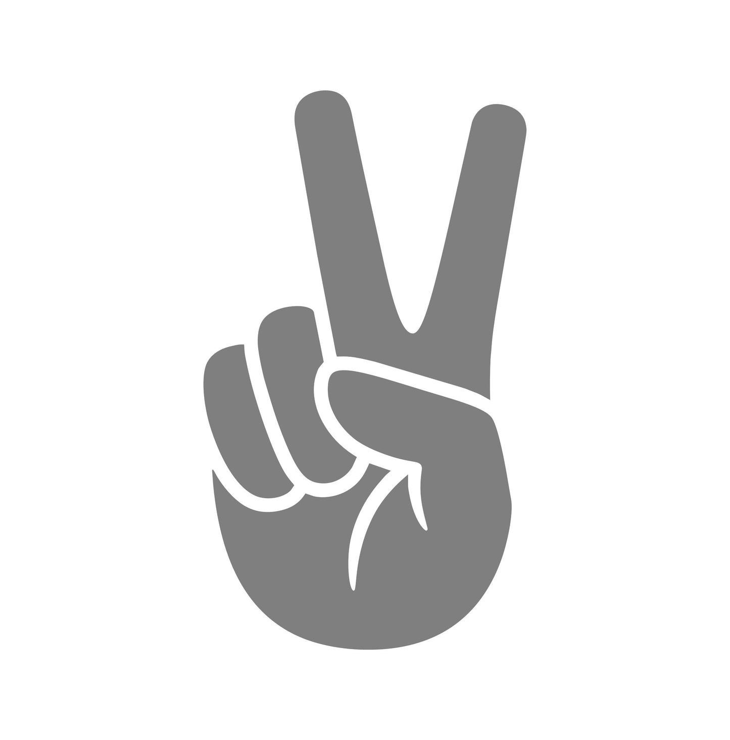 HAND WAVE JEEP WAVE PEACE SIGN JEEPERS WAVE VINYL DECAL FOR JEEPS