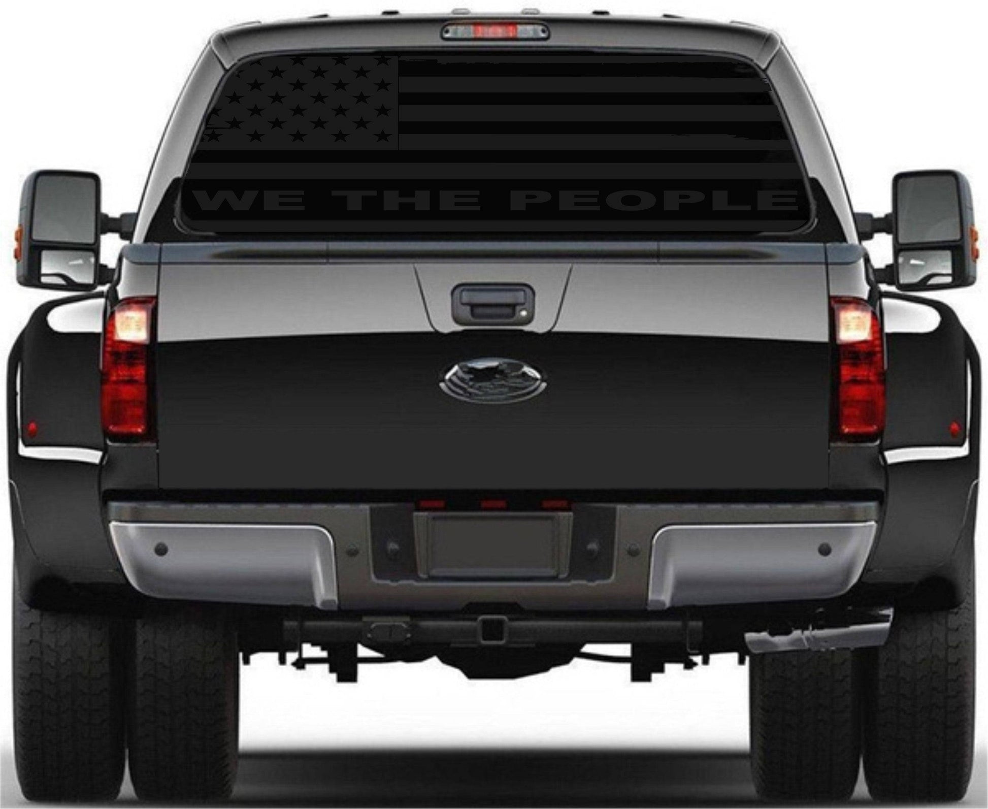 We The People Decal American Flag vinyl Decal Fits Any Trucks Ram, Dodge, Chevrolet, Tacoma, F150, F250 F350 Decals REar window