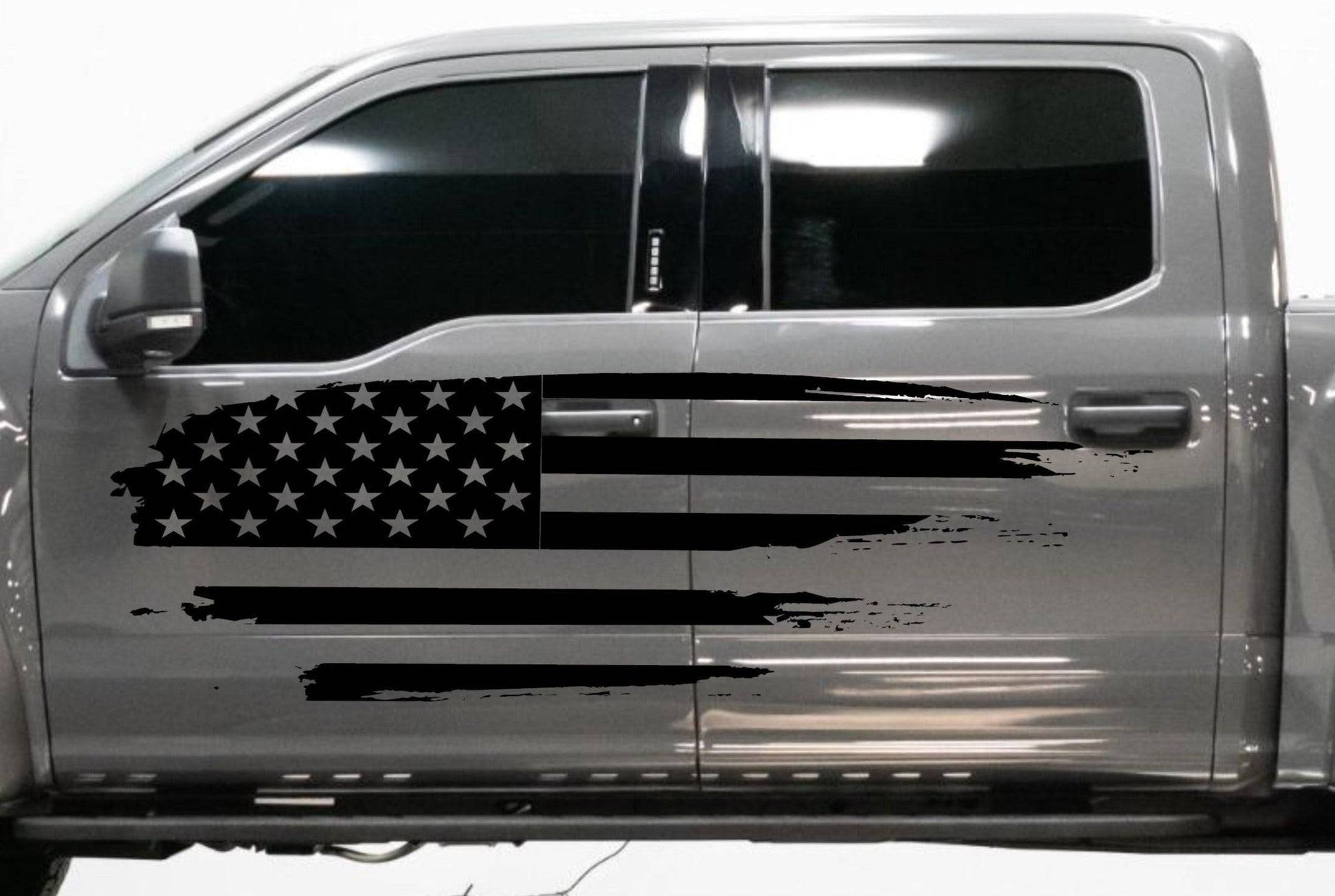 american flag truck decals Ford truck Silverado Tacoma F150 F250 Raptor Ram Truck