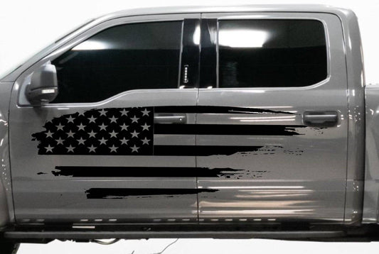 american flag truck decals Ford truck Silverado Tacoma F150 F250 Raptor Ram Truck