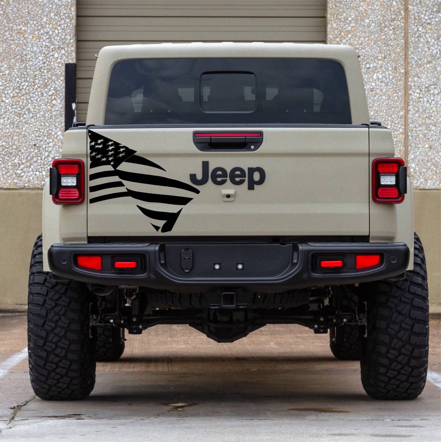 American Flag (Waving) Decal for Jeep Gladiator/Trucks Tailgate