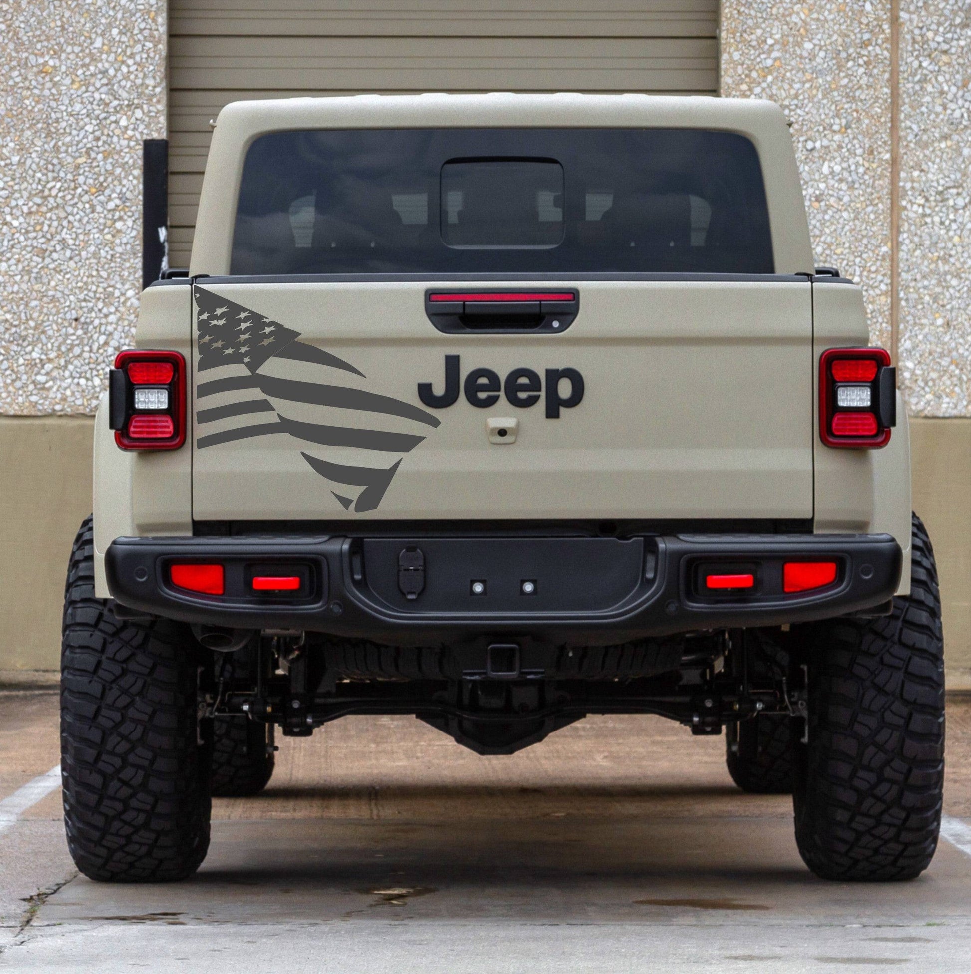 American Flag (Waving) Decal for Jeep Gladiator/Trucks Tailgate