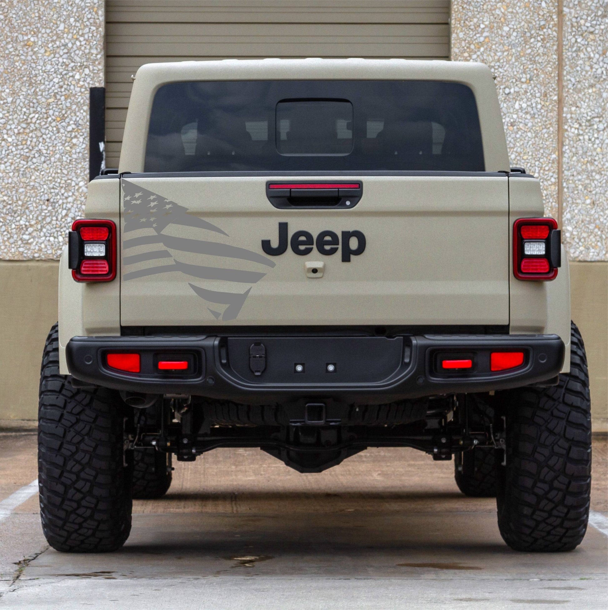 American Flag (Waving) Decal for Jeep Gladiator/Trucks Tailgate