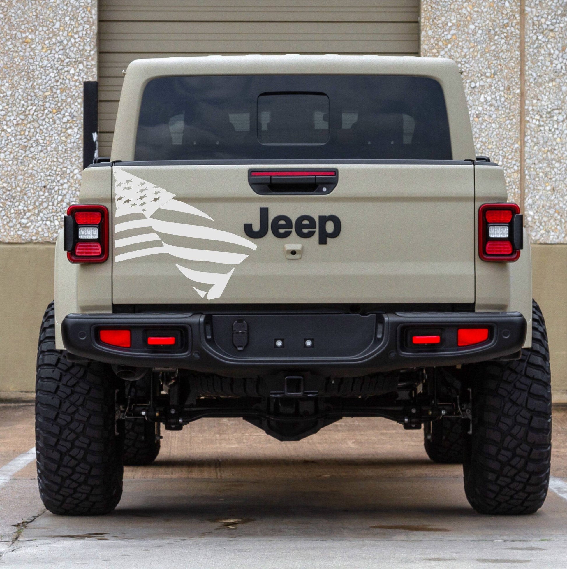 American Flag (Waving) Decal for Jeep Gladiator/Trucks Tailgate