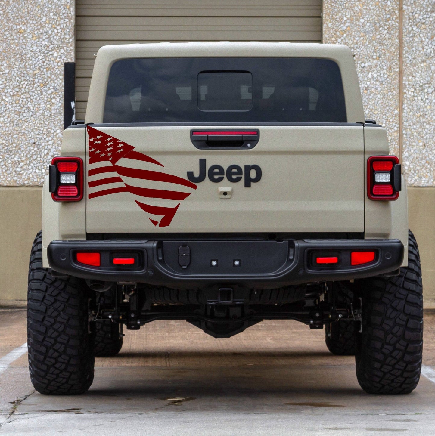 American Flag (Waving) Decal for Jeep Gladiator/Trucks Tailgate