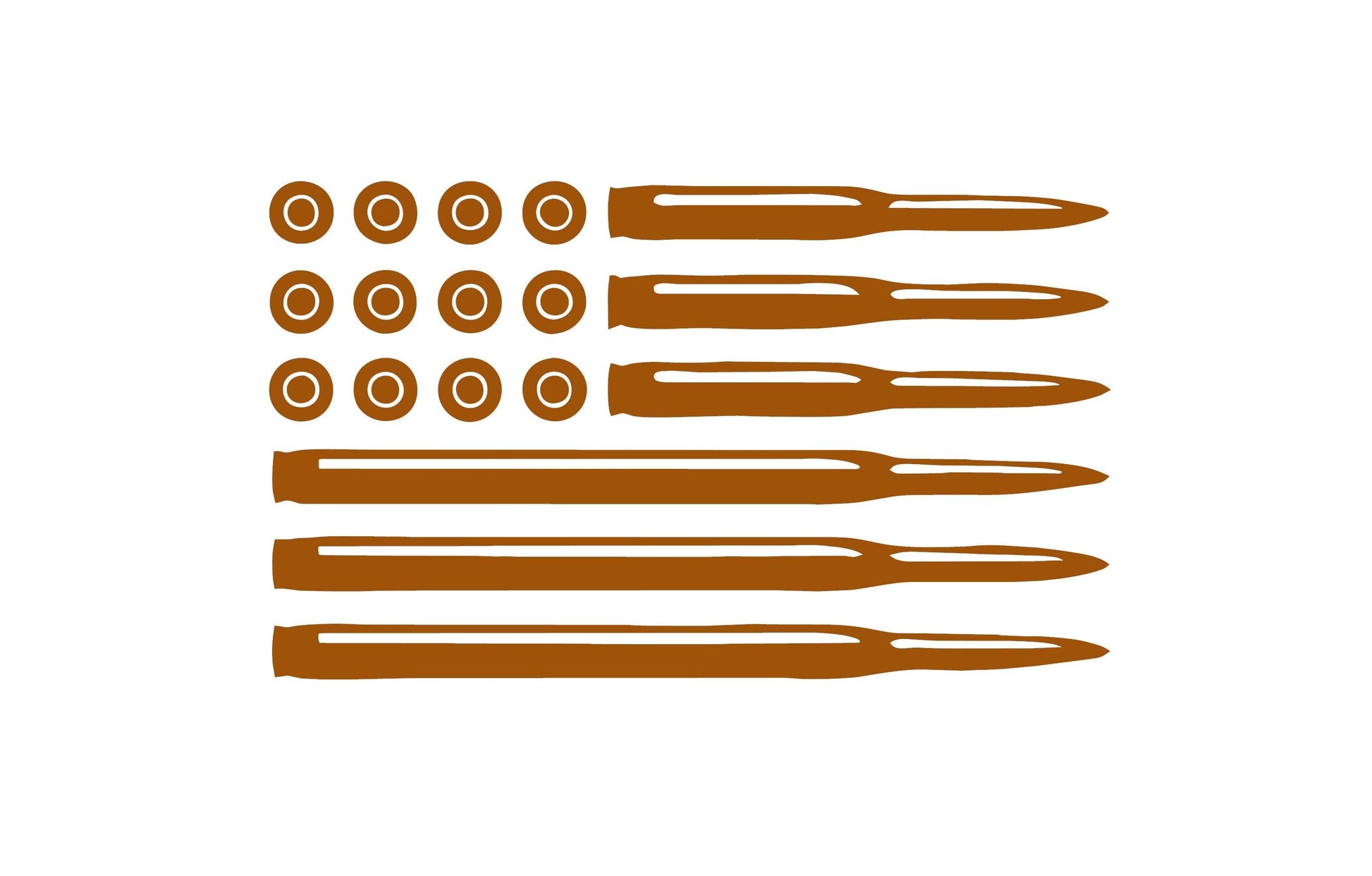 Bullet Ammo USA American Flag 2nd Amendment Vinyl Decal For Jeep, Trucks, Cars, etc...