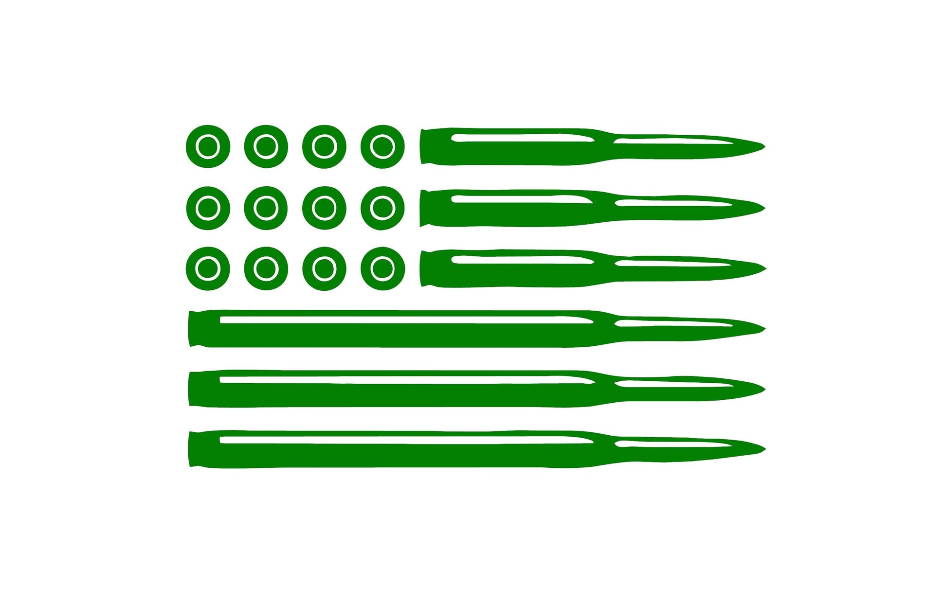 Bullet Ammo USA American Flag 2nd Amendment Vinyl Decal For Jeep, Trucks, Cars, etc...