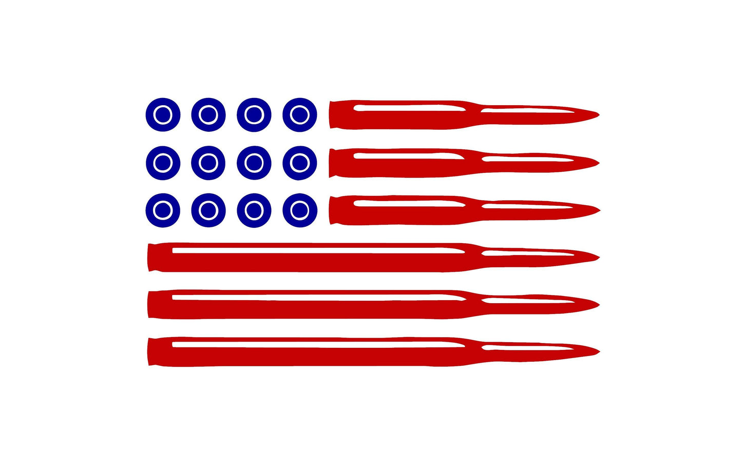 Bullet Ammo USA American Flag 2nd Amendment Vinyl Decal For Jeep, Trucks, Cars, etc...