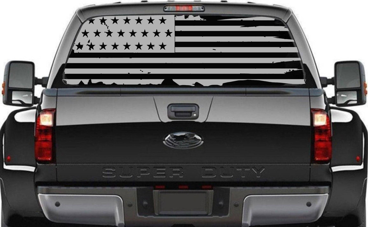 Distressed American Flag Decal Stickers Patriotic Vinyl Decal for Any Trucks, SUV's Rear Window