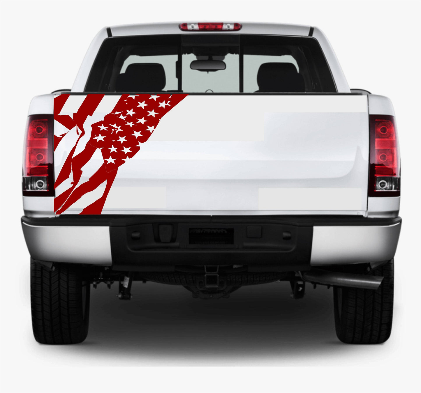 Distressed American Flag Decal Stickers | Patriotic Vinyl Decal for Any Trucks, SUV's, Vans, Tailgates, Bumpers...