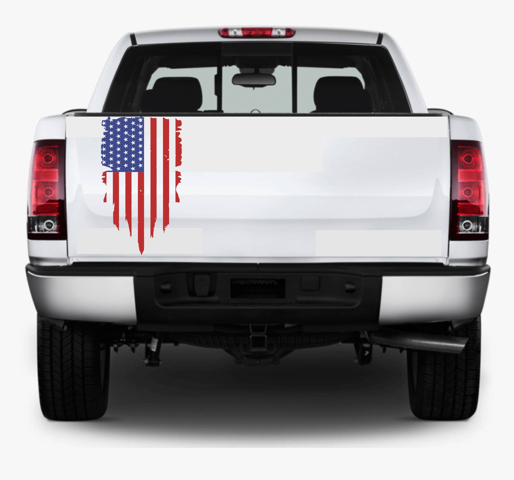 Distressed American Flag Decal Stickers 1776 Patriotic Vinyl Decal for Any Trucks, SUV's, Vans, Tailgates, Bumpers...