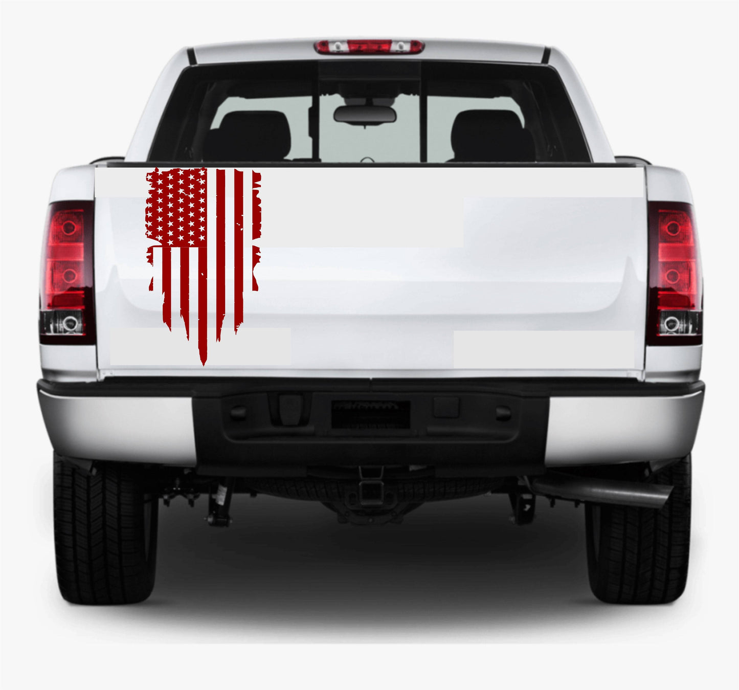 Distressed American Flag Decal Stickers 1776 Patriotic Vinyl Decal for Any Trucks, SUV's, Vans, Tailgates, Bumpers...