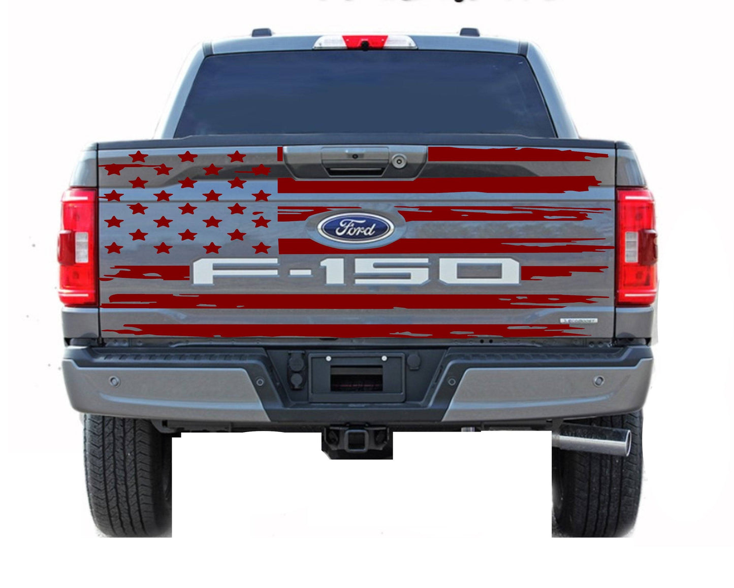 American Flag for 2021 2022 Ford F-150 Tailgate Vinyl Decal