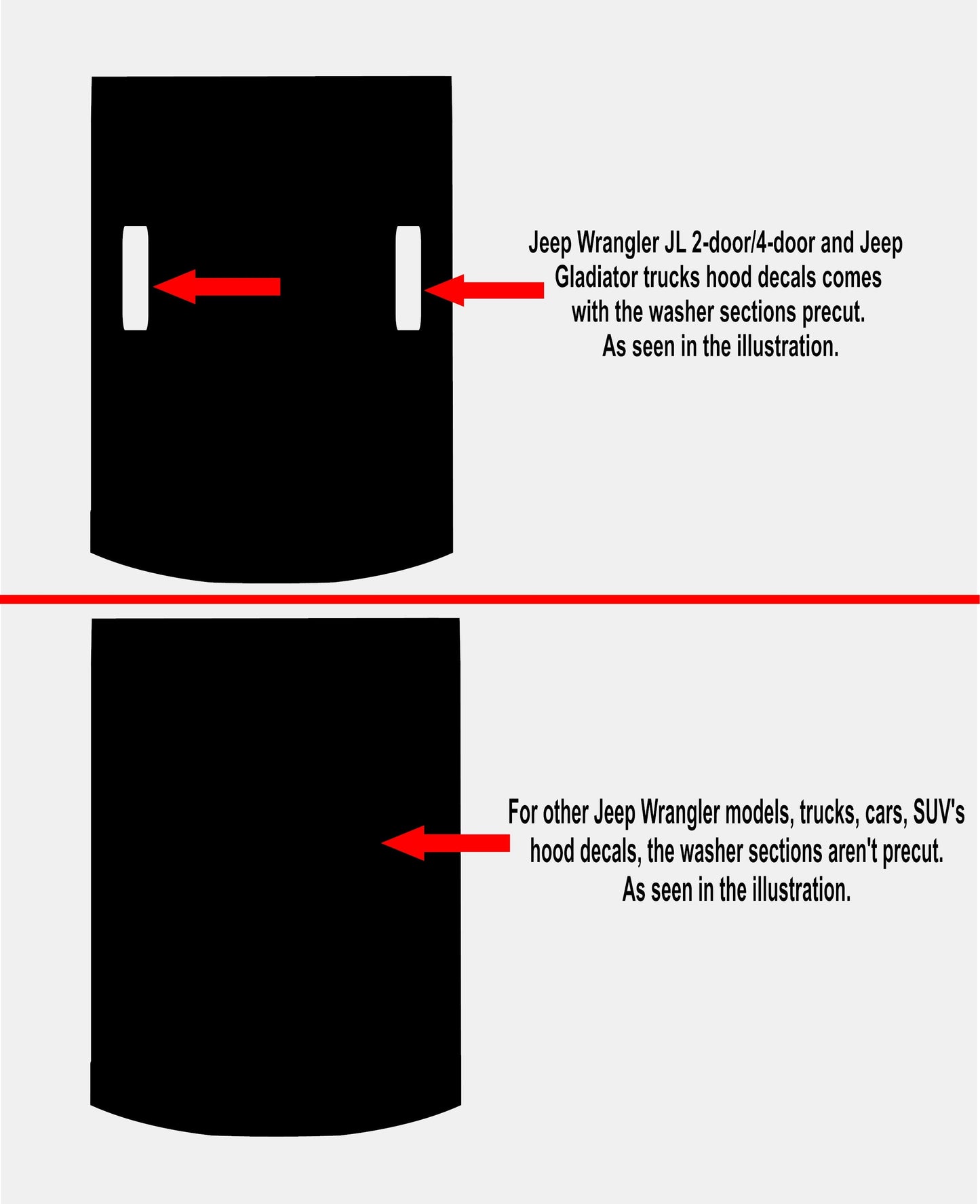 Jeep Wrangler JL, JK 1941 Hood Decal Sticker