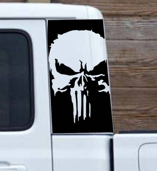 Punisher Decals Fits Jeep Gladiator