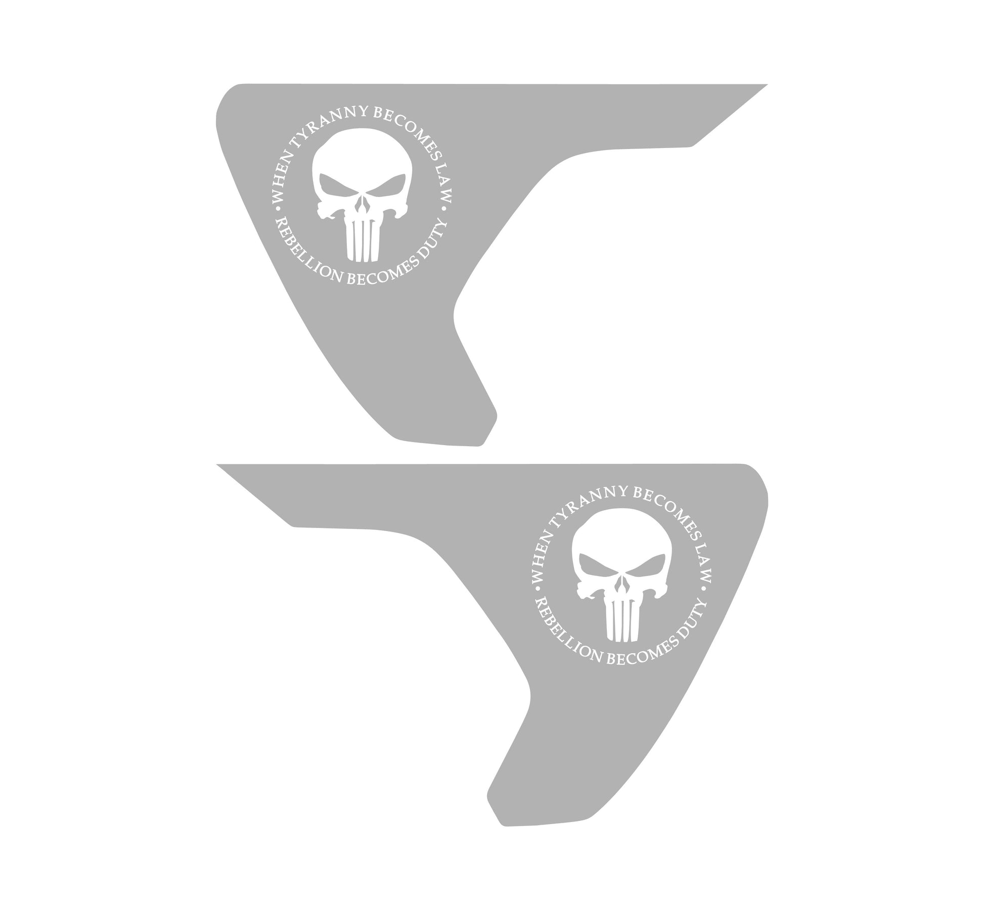 Punisher Fender Vents Decals for Jeep Wrangler JL & Jeep Gladiator