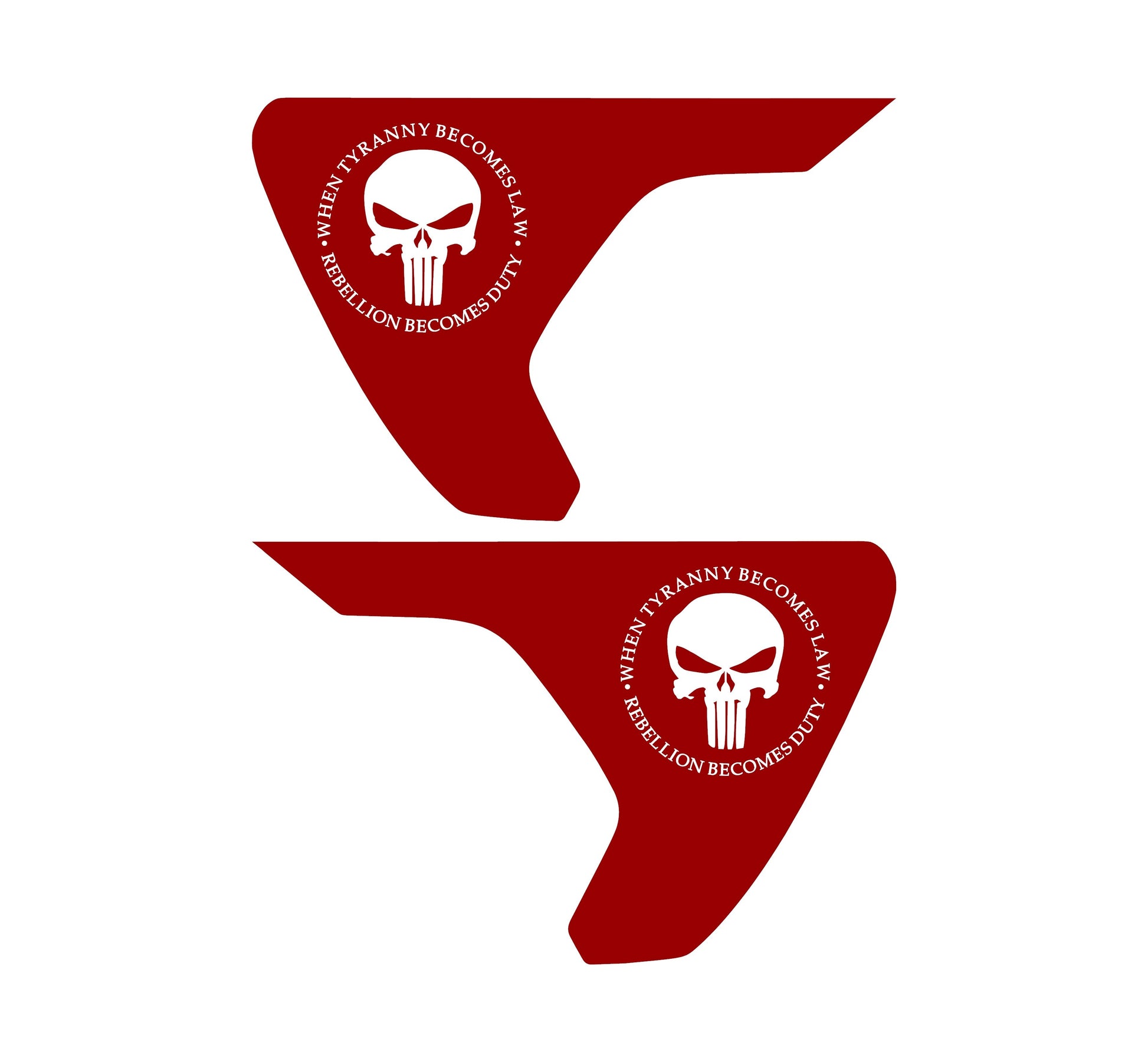 Punisher Fender Vents Decals for Jeep Wrangler JL & Jeep Gladiator