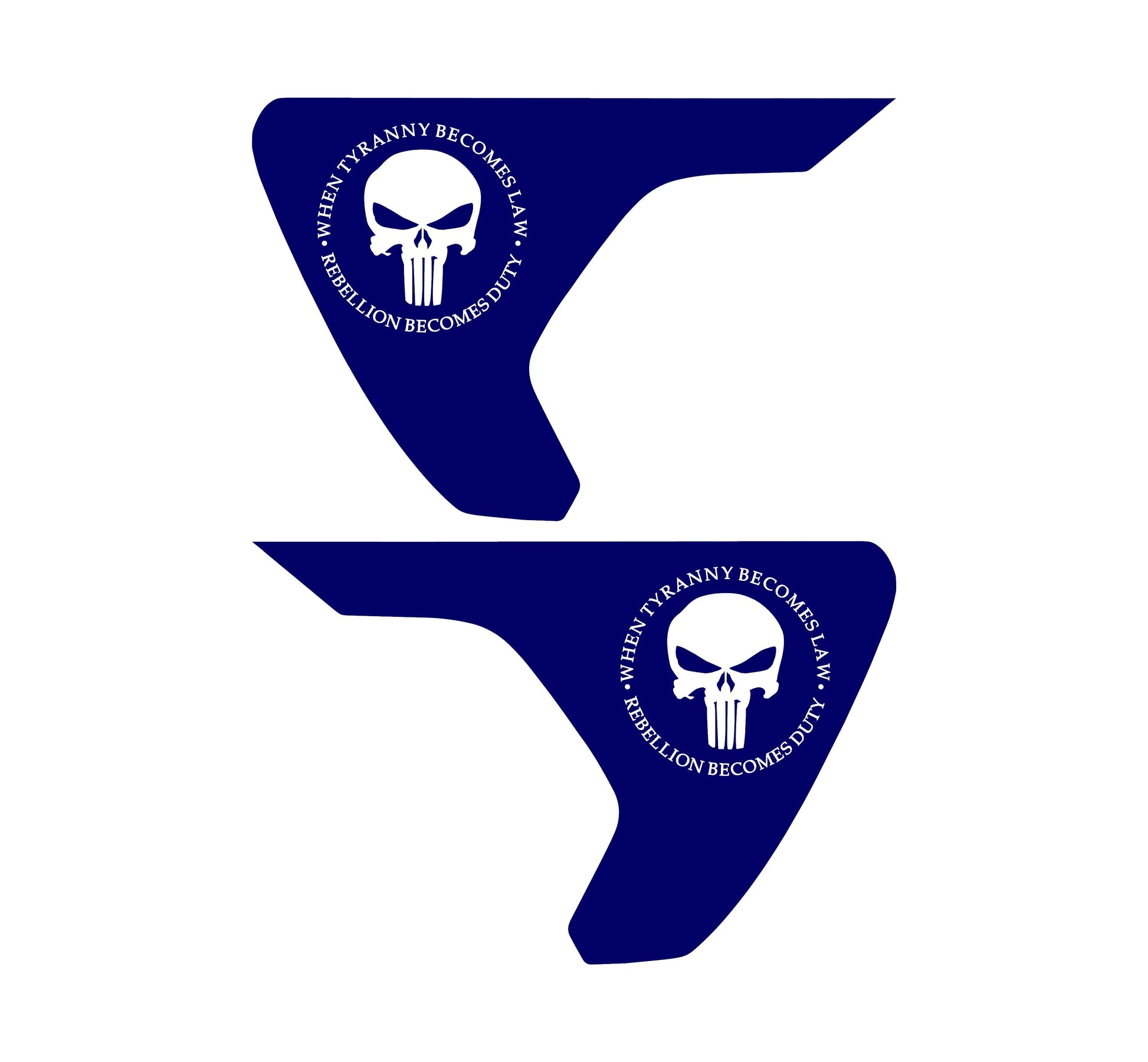 Punisher Fender Vents Decals for Jeep Wrangler JL & Jeep Gladiator