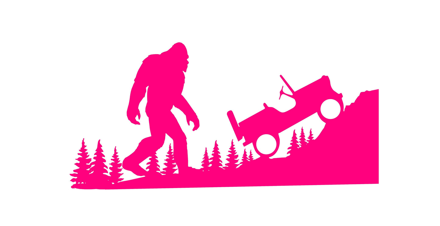 SASQUATCH YETI BIGFOOT VINYL DECAL
