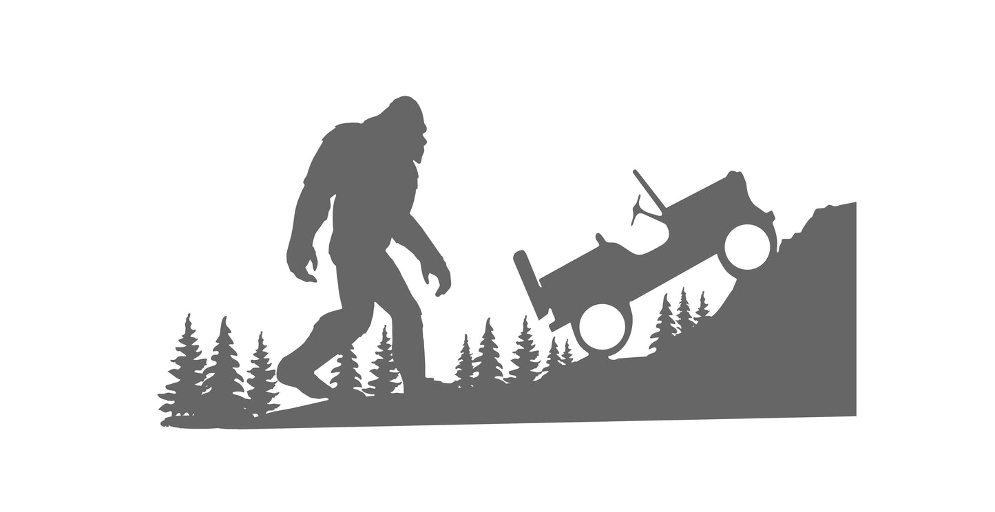 SASQUATCH YETI BIGFOOT VINYL DECAL