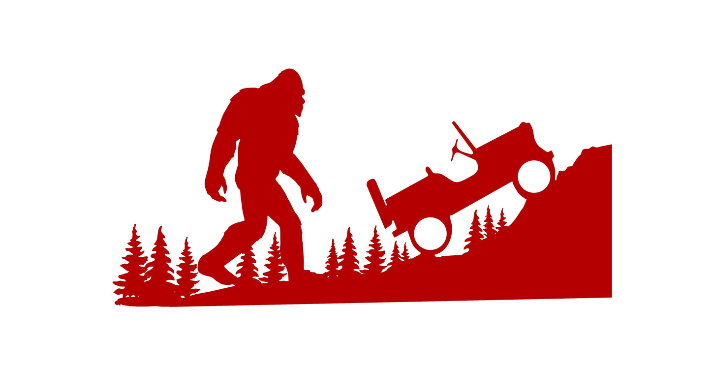 SASQUATCH YETI BIGFOOT VINYL DECAL
