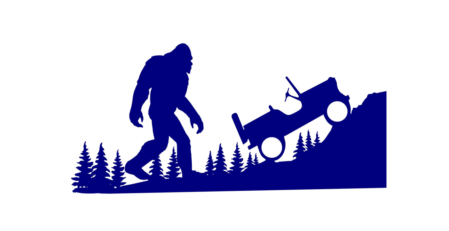 SASQUATCH YETI BIGFOOT VINYL DECAL