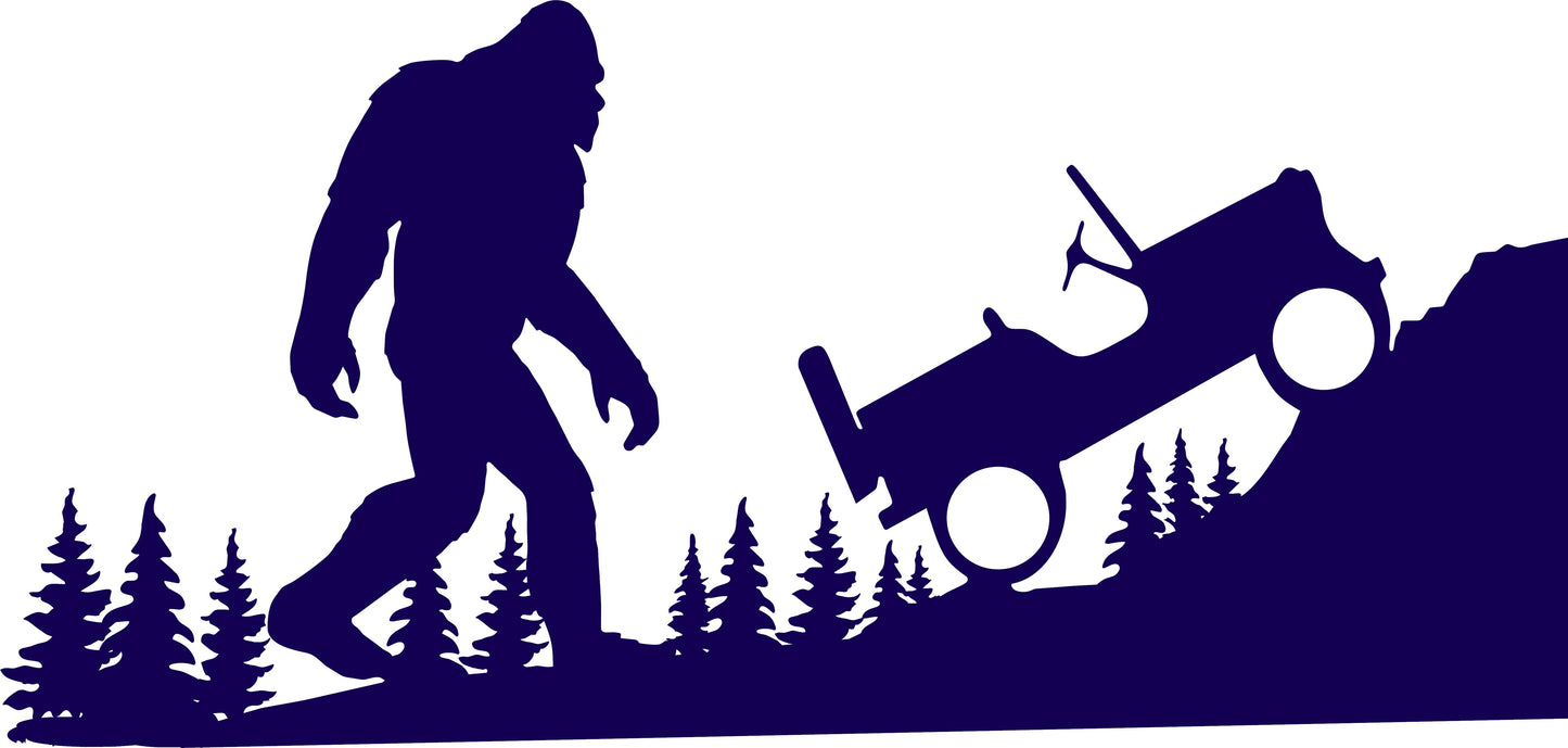 SASQUATCH YETI BIGFOOT VINYL DECAL