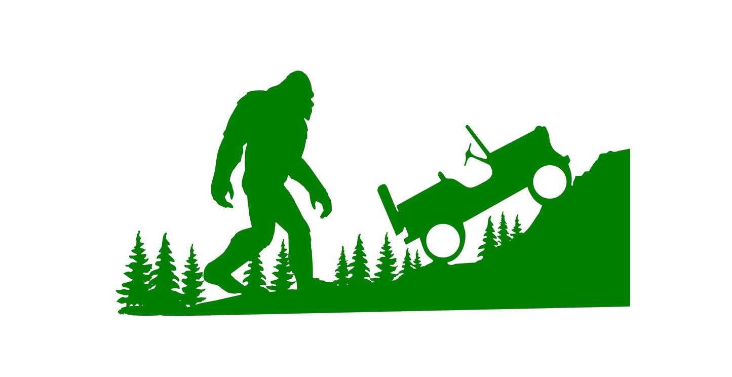SASQUATCH YETI BIGFOOT VINYL DECAL