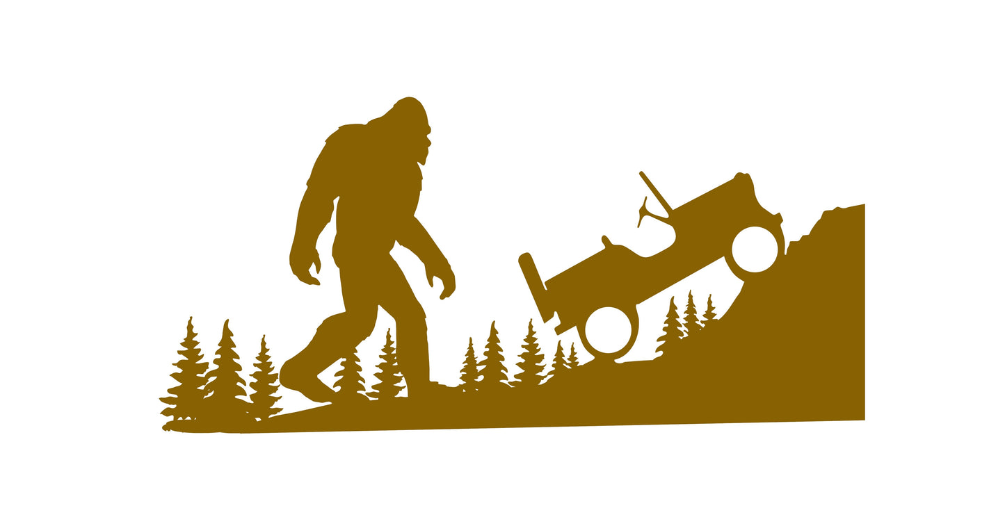 SASQUATCH YETI BIGFOOT VINYL DECAL