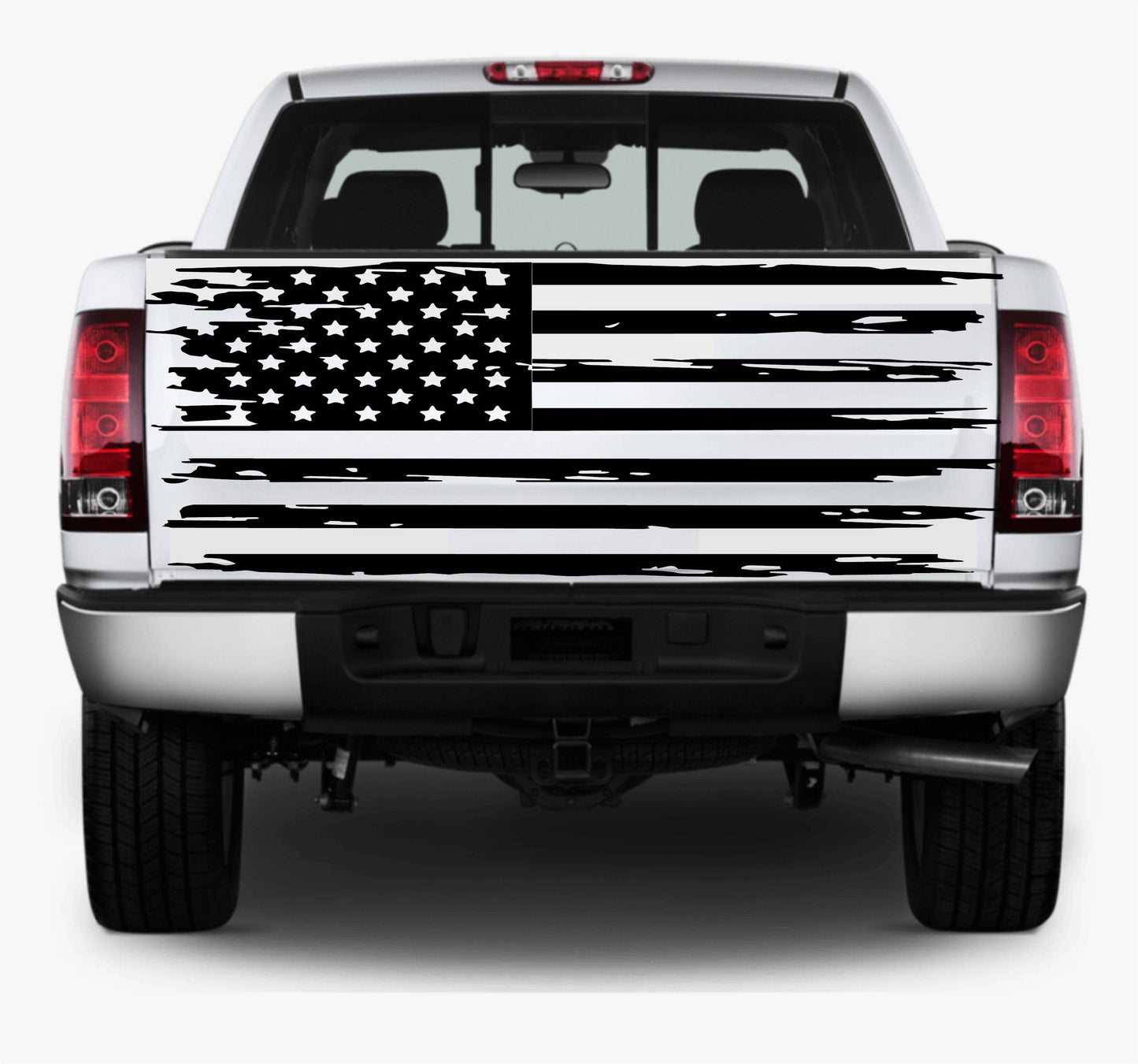 Distressed American Flag Decal Stickers | Patriotic Vinyl Decal for Any Trucks, SUV's, Vans, Tailgates, Bumpers...