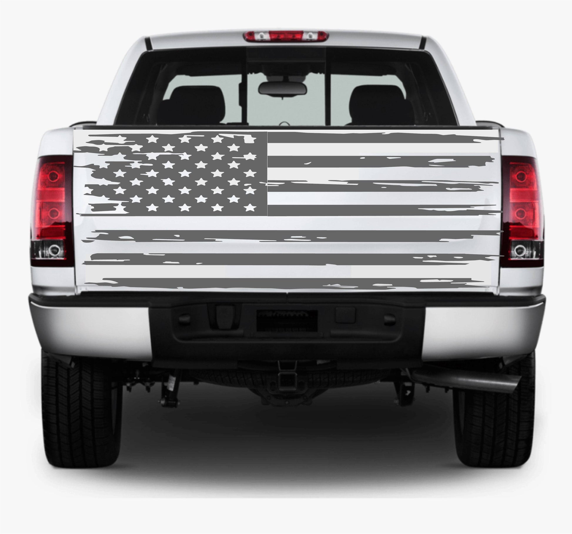 Distressed American Flag Decal Stickers | Patriotic Vinyl Decal for Any Trucks, SUV's, Vans, Tailgates, Bumpers...