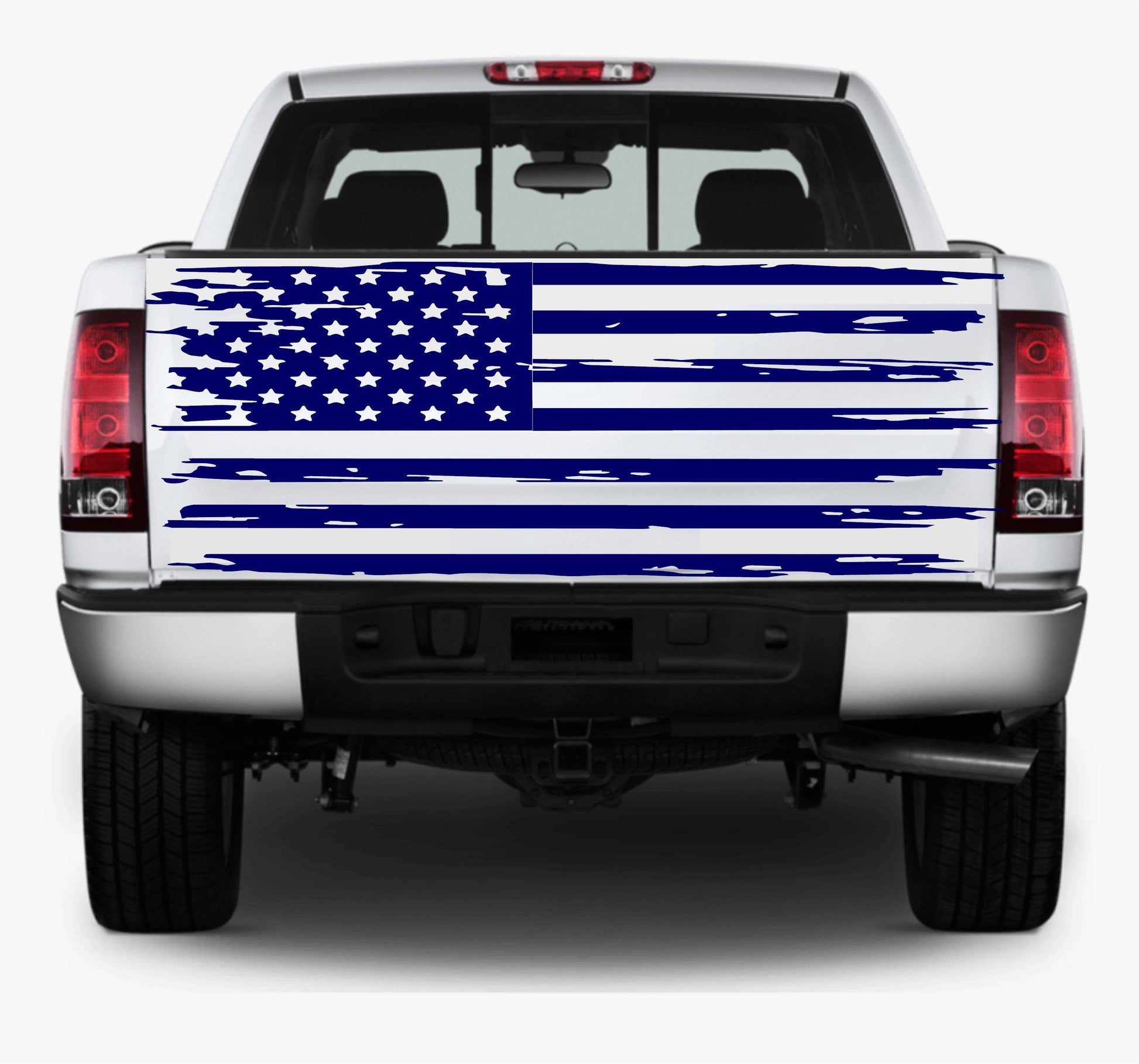 Distressed American Flag Decal Stickers | Patriotic Vinyl Decal for Any Trucks, SUV's, Vans, Tailgates, Bumpers...