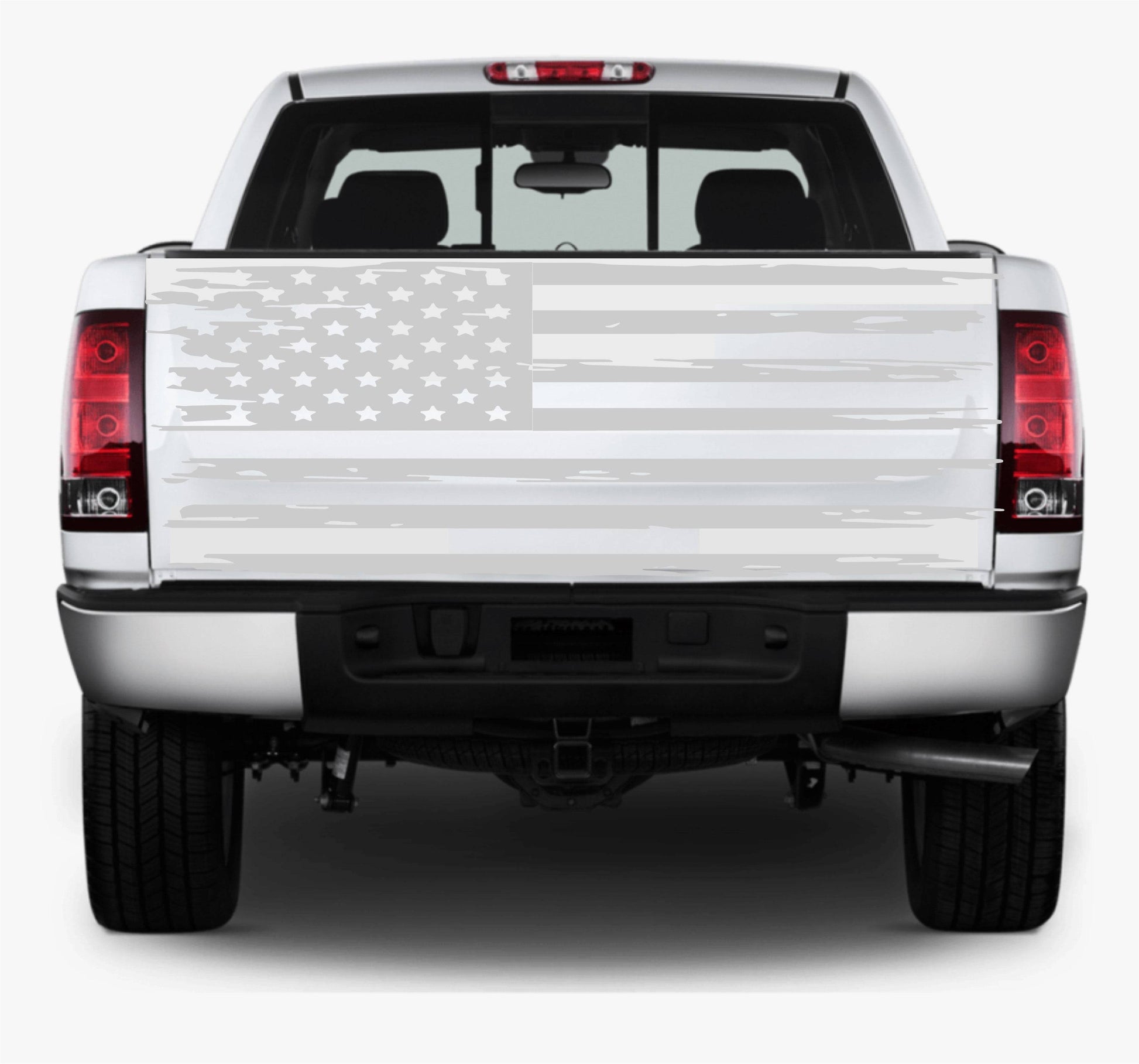 Distressed American Flag Decal Stickers | Patriotic Vinyl Decal for Any Trucks, SUV's, Vans, Tailgates, Bumpers...
